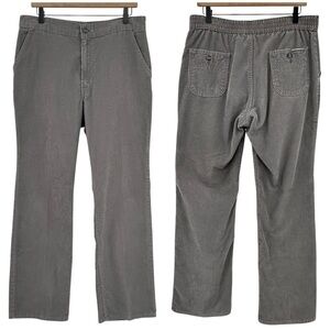 Vintage 80s Levi's Corduroy Pants High Rise Straight Leg Loose Fit Gray | 33"